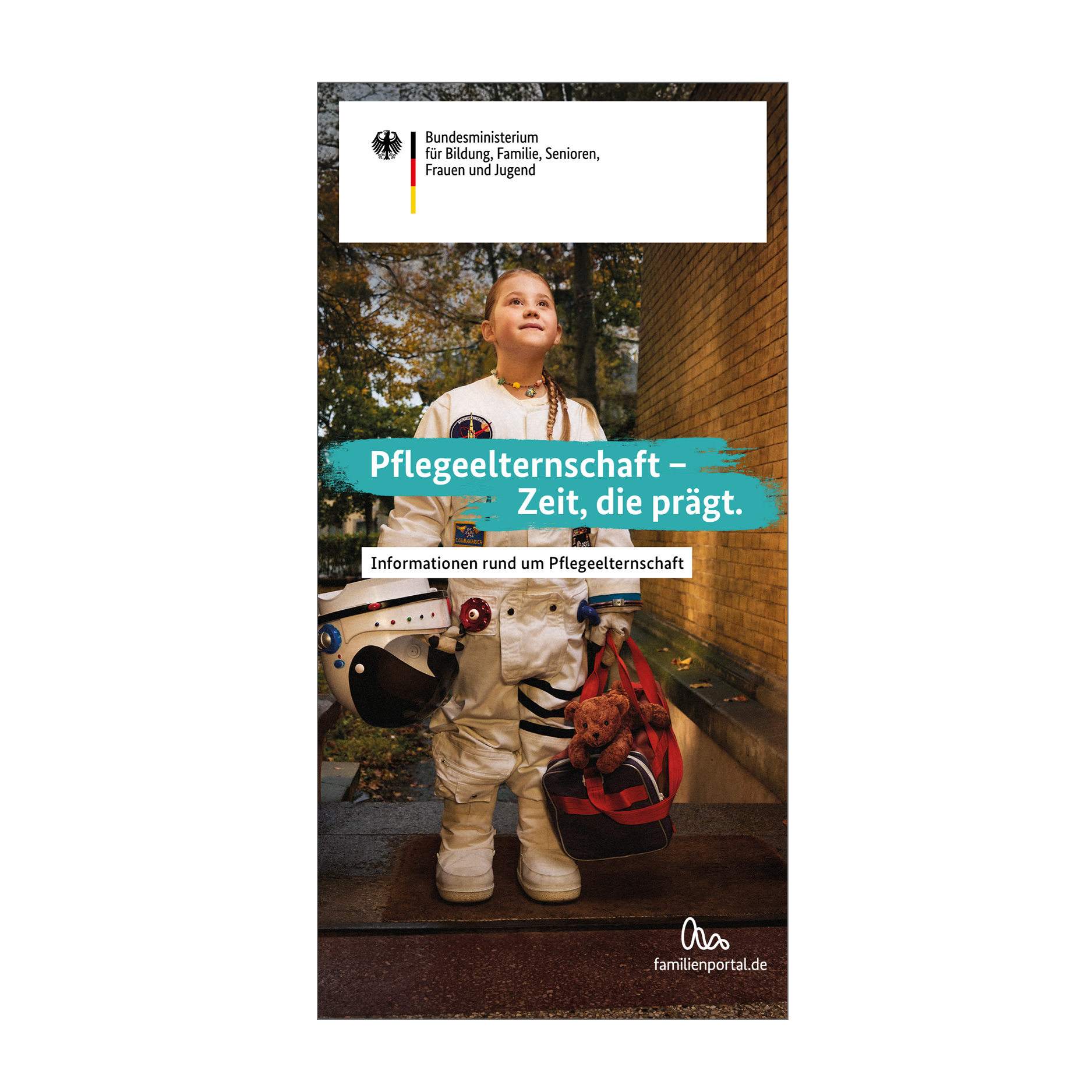 Titelbilder der Broschüre "Pflegeelternschaft – Zeit, die prägt"