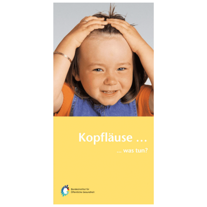Titelbild der BIÖG-Broschüre "Kopfläuse... Was nun?"