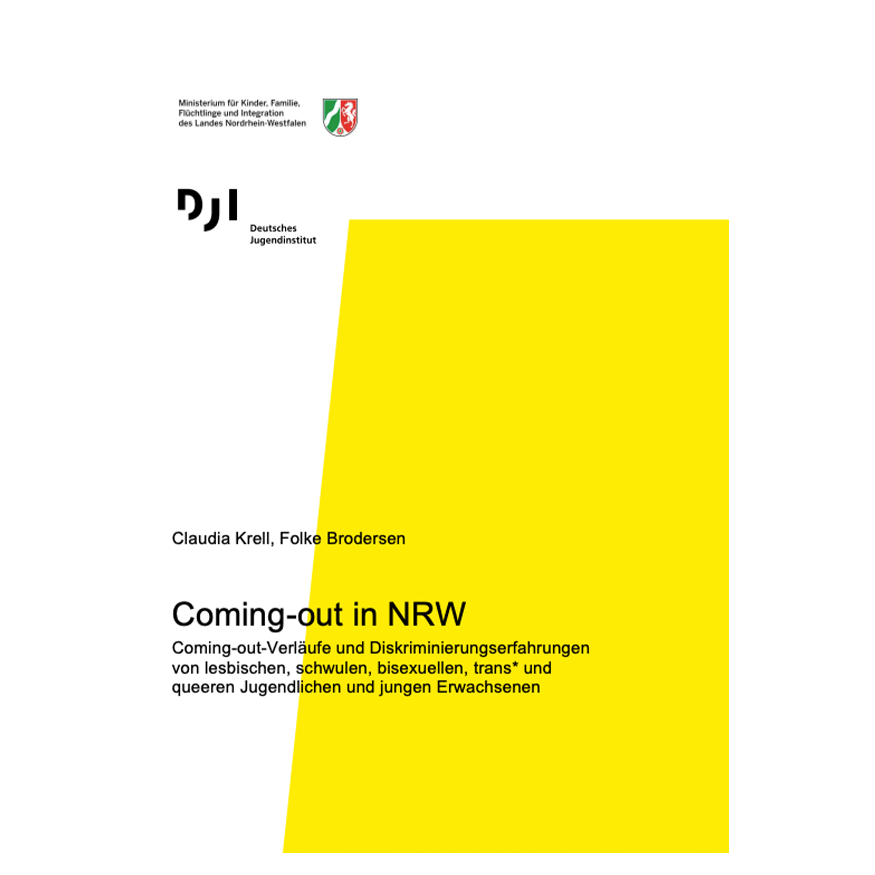 Titelbild der Broschüre "Coming-out in NRW"