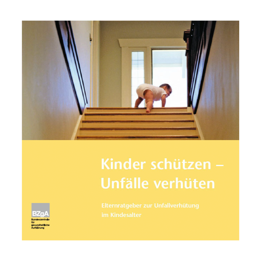 Titelbild der Broschüre "Kinder schützen – Unfälle verhüten"