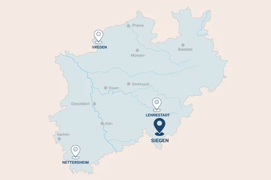 Karte Sieger Siegen