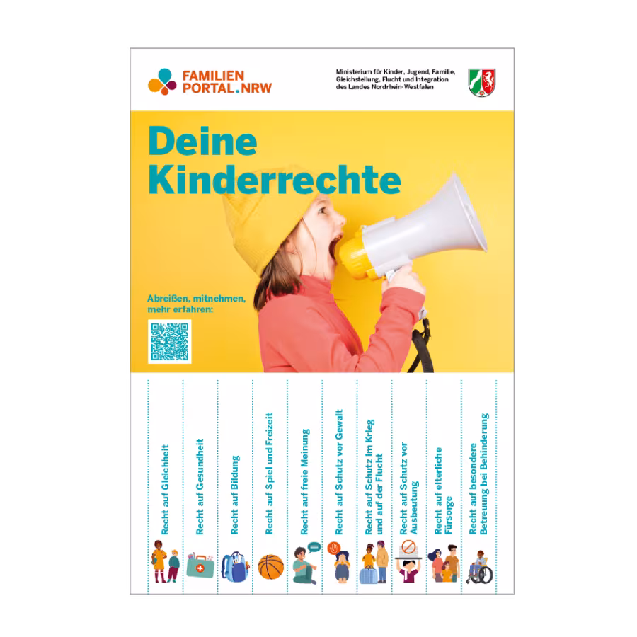 Abreiß-Poster mit 10 Kinderrechten